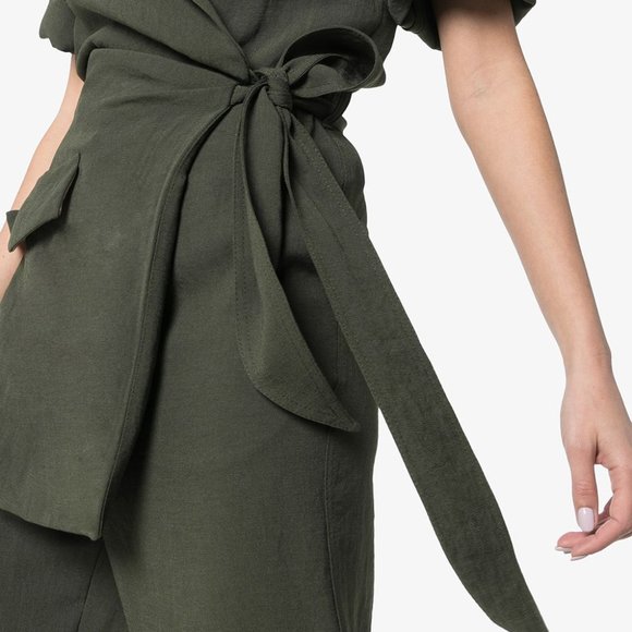 Nanushka Astero wrap front jumpsuit - Picture 4 of 4